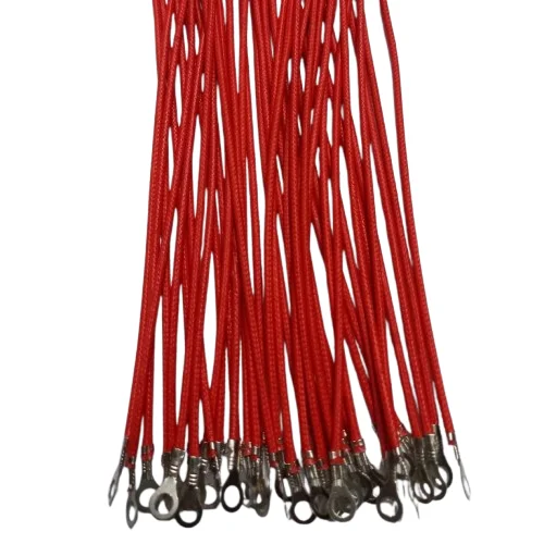 Red 4 AWG Battery Cable 7.5 Inch with Terminal Lugs