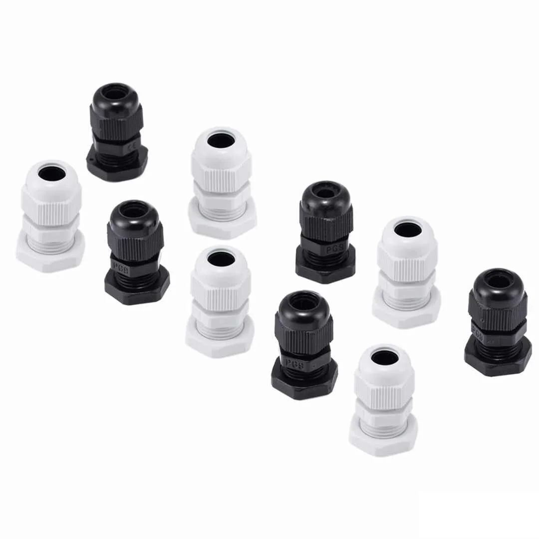 Buy PG9 Waterproof Cable Gland 4–8mm Plastic Lock Nut
