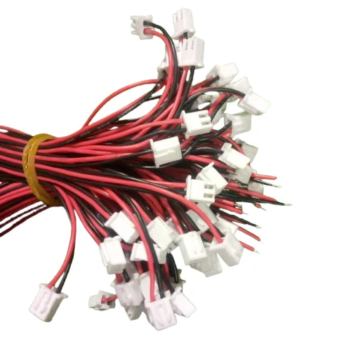 2 Pin JST XH Female To Open Wire 2.54mm Black Red Cable
