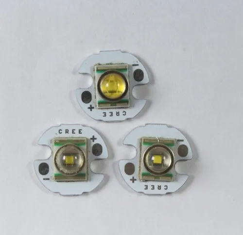 3W White Big Lens LED Chip 3.7V with 16mm Heat Sink