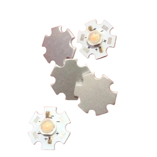 3W Warm White LED Chip 3.7V 20mm Round Heat Sink PCB