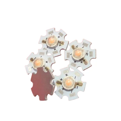 3W Warm White LED Chip 3.7V 20mm Round Heat Sink PCB