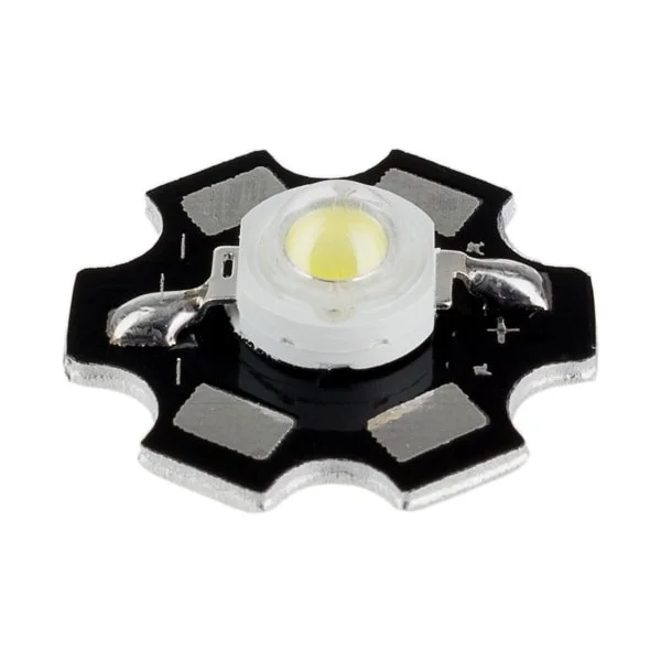 3W White LED Chip 3.7V 20mm Black PCB Aluminum Base
