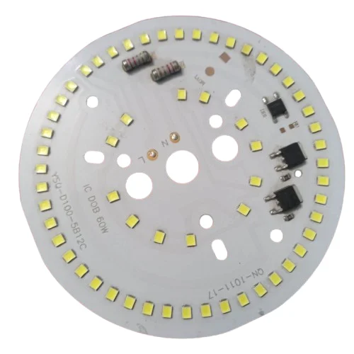 60W Round White LED Board 220V 96mm SMD Plate Light